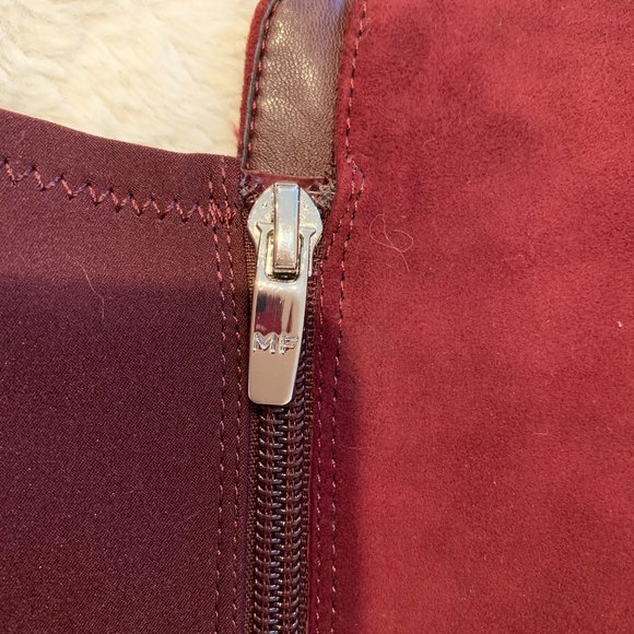 Burgundy Suede Marc Fisher Riding Boot Size 8W - Picture 4 of 5